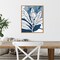 Indigo Blooms IV by Wild Apple Portfolio 16-in. W x 20-in. H. Canvas Wall Art Print Framed in Natural